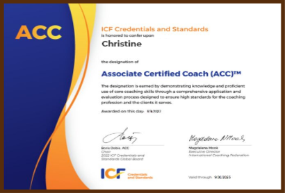 ACC Credentials - Accredited Certified Coach with the International Coaching Federation (ICF) - 2021